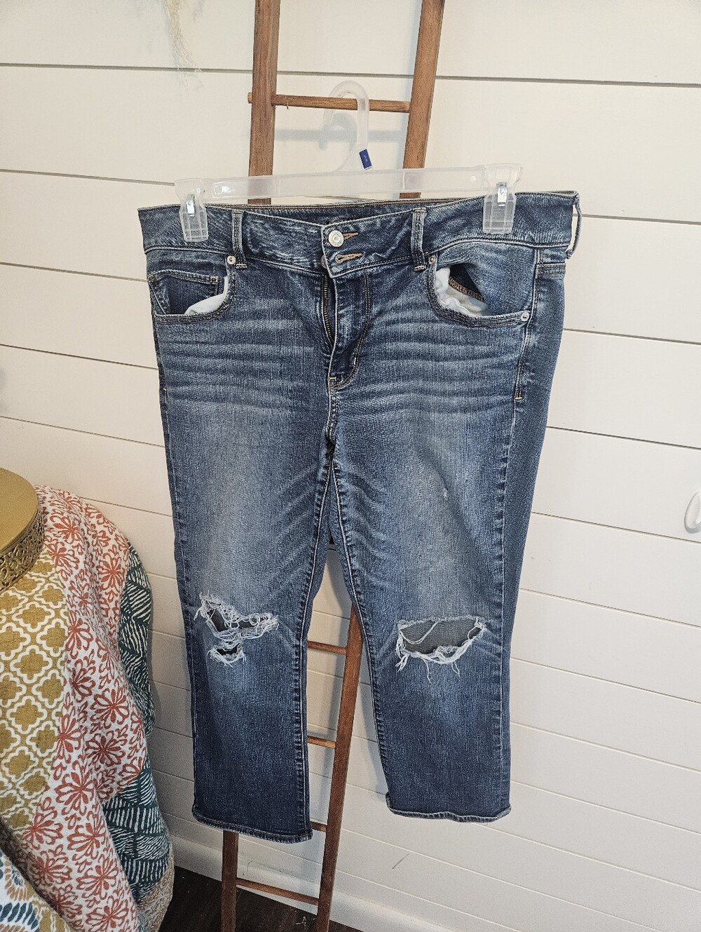 American Eagle Outfitters Light Blue Super Stretch Jeansan